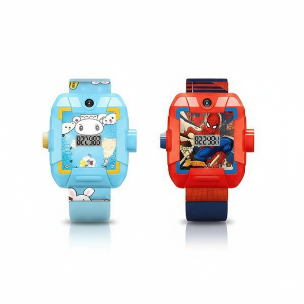2 Pieces Kid's Fun Entertaining Projector Watch Toy