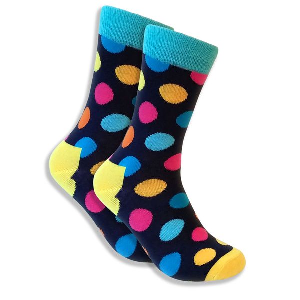 Happy Socks Polka Dotted Navy/Orange