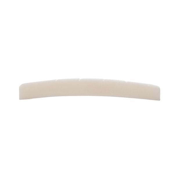 1 Piece Real Slotted Bone Nut for 6 Strings ( Bottom Flat/R7.25/R10 )