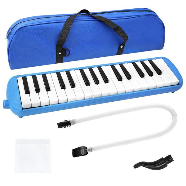 32 Keys Melodica Set, the ideal choice for music beginners - Blue/Black