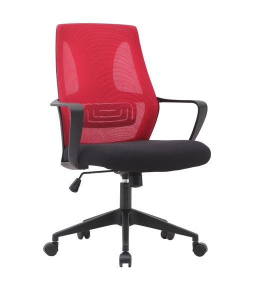 Linx Jagger Mid Back Mesh Chair - Red