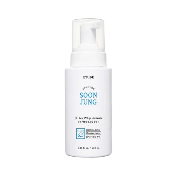 ETUDE SoonJung pH 6.5 Whip Facial Cleanser - Gentle, Hydrating 250ml