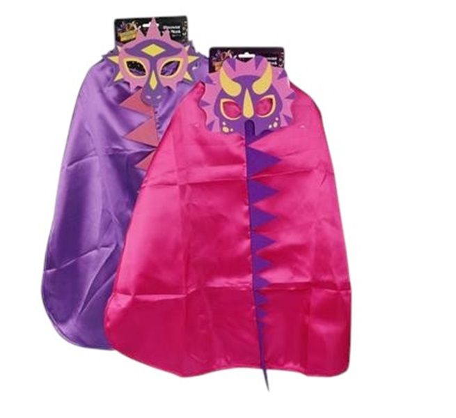 Dinosaur Cape &amp; Mask Dress Up - Girls x 2