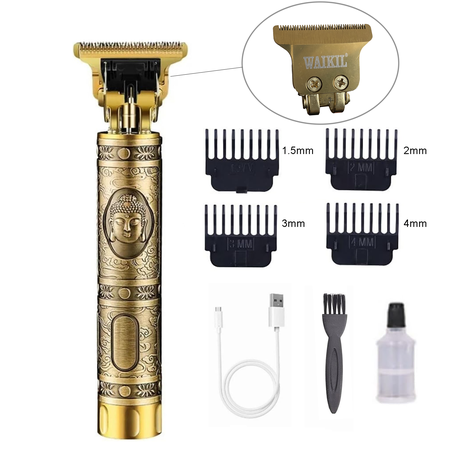 WAIKIL Powerful Beard&Hair Trimmer, Cordless USB Rechargeable Hair Clipper Image