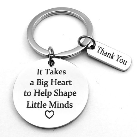 It takes a big heart hot sale to teach little minds keyring