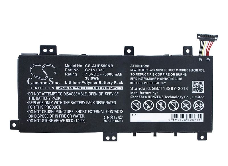 ASUS J550LJ;TP550LA;Transformer Book Flip replacement battery