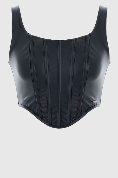 Sissy Boy You Are Enough Corsetted Top With Zip-Up Back