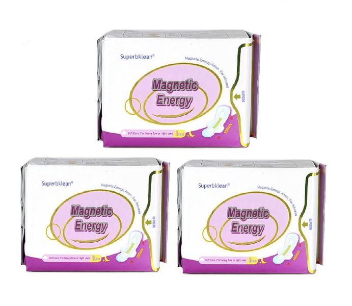 Longrich Sanitary Pads (Heavy/Night flow) - Set of 3