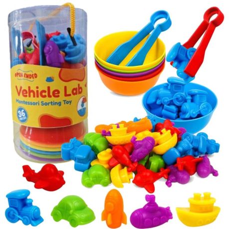 Matching Game Toy Colour Classification, Counting, Sorting- transport Image