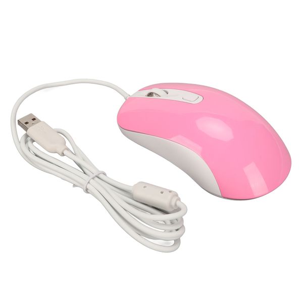Wired Mouse Gaming RGB 3500DPI Pink Ergonomic