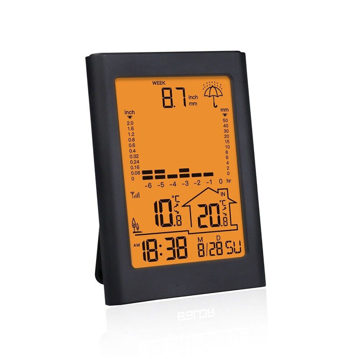 Wireless Rain Gauge With Remote Sensor Rainfall Meter Temperature Monitor Shop Today. Get it