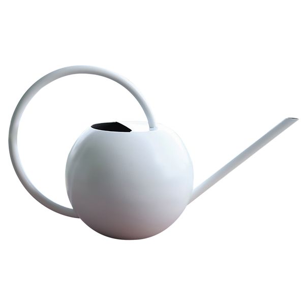 400ml White Steel Watering Can
