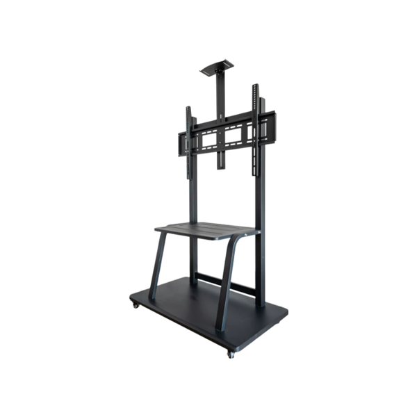 60''- 100'' Mobile TV Stand With Wheels And Adjustable Tilt Mount