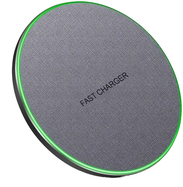 15w Round Fabric Wireless Charger