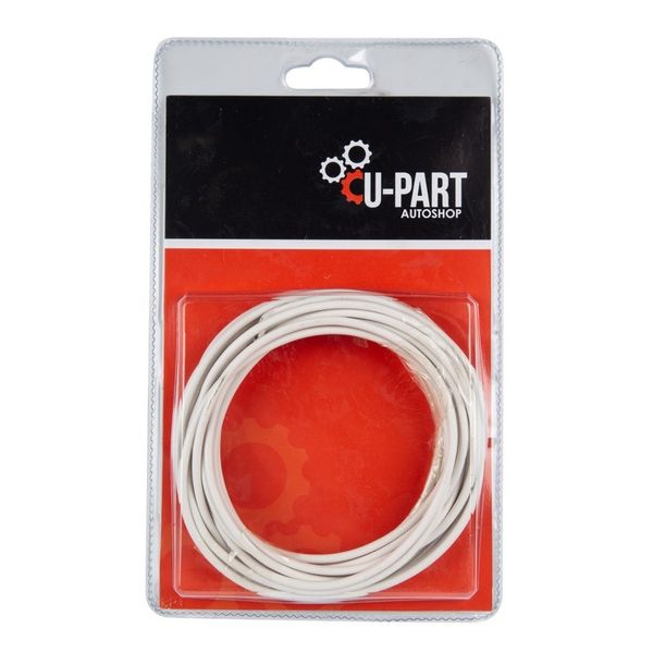 U-Part Electric Wire - 2.5mm x 5m - White - Bulk Pack of 3