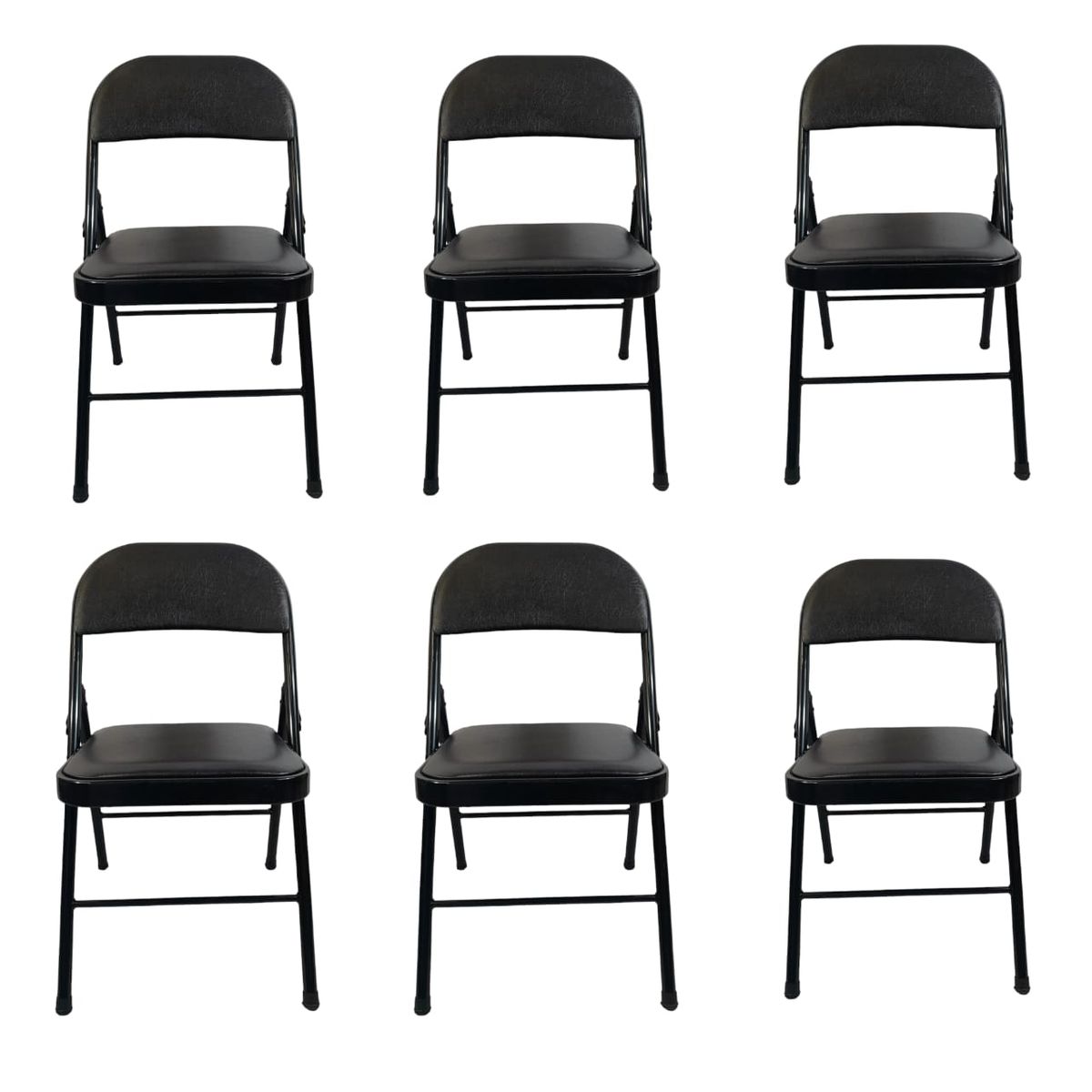Foldable outdoor Chairs 6 Pack Black Shop Today. Get it Tomorrow