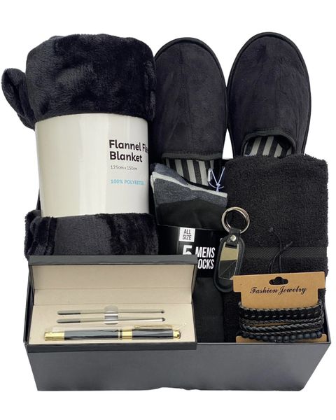 Men's Gift Set With Slippers ,Key Chain