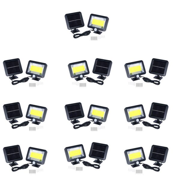 Set of 10 100 LED COB Split Motion Sensor Lights