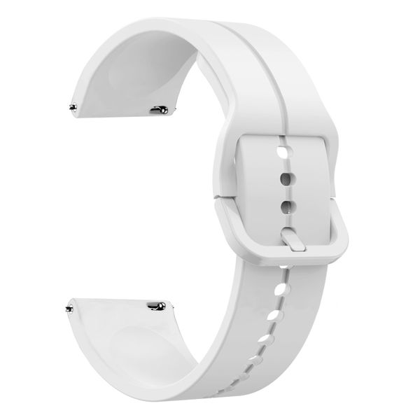 20mm Split Watch Strap Compatible with Samsung/Huawei/Garmin/LG - White