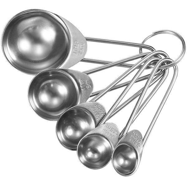 Premium Mini Stainless Steel Measuring Spoons Set - 5 Piece