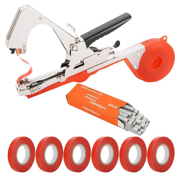 Garden Tool Binding Machine with Labels &amp; Staples (31cm) Set of 8
