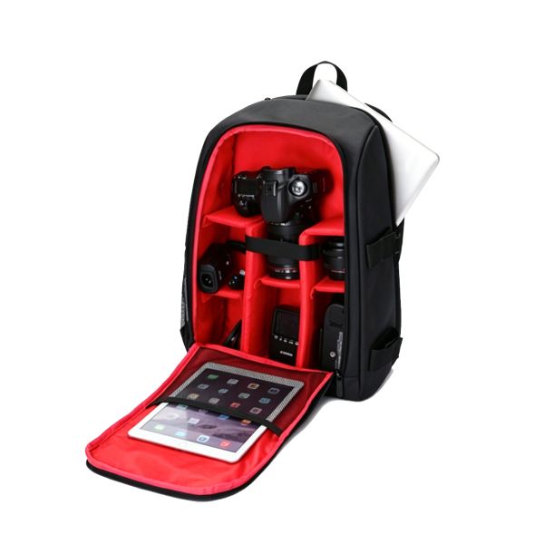 Camera Backpack with Rain Cover,Removable Dividers for DSLR Camera &amp; Laptop