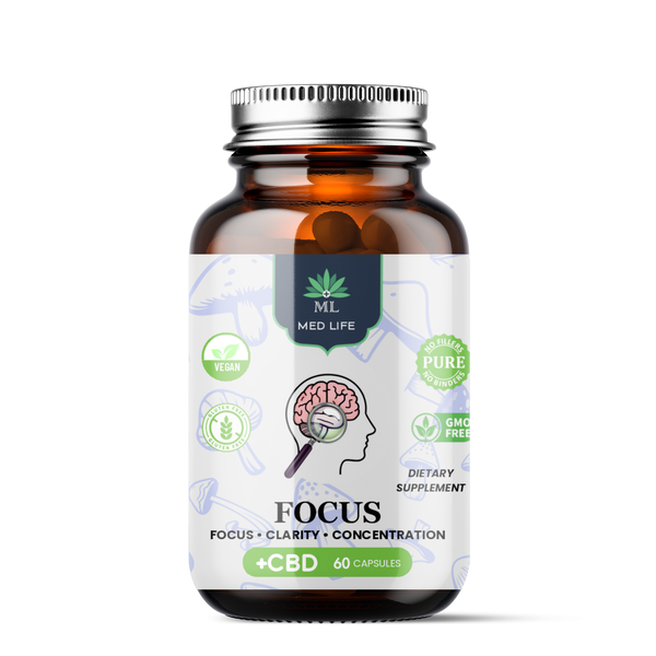 Medlife Focus with CBD - 60 Capsules