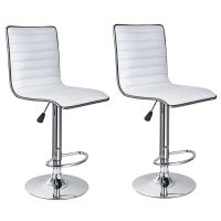 Diamond Padded Stylish and Modern Bar Stool - Set of 2