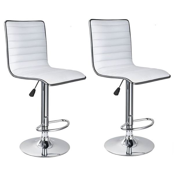 Diamond Padded Stylish and Modern Bar Stool - Set of 2