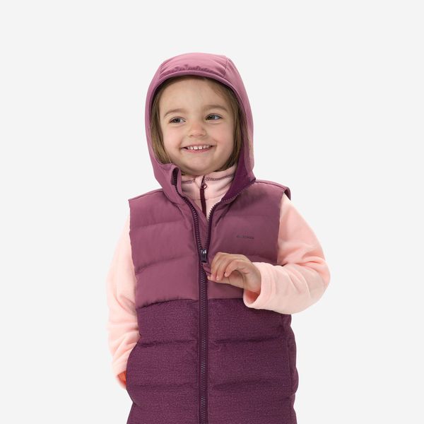 Quechua Kids Hiking Sleeves Padded Jacket - Purple