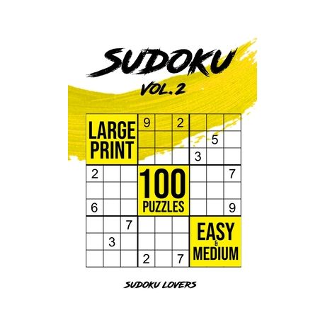 Sudoku Large Print: 100 Easy and Medium Puzzles Image