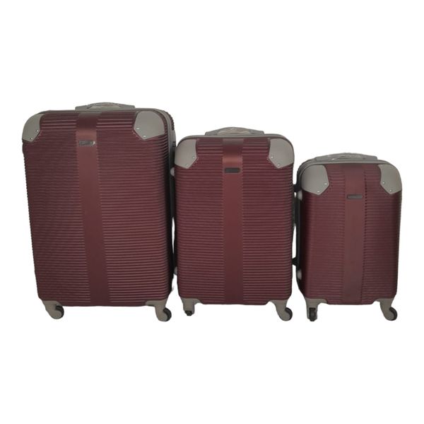 SMTE- Quad Wheel Quality Travel Ware-3 Piece luggage Set - Protected