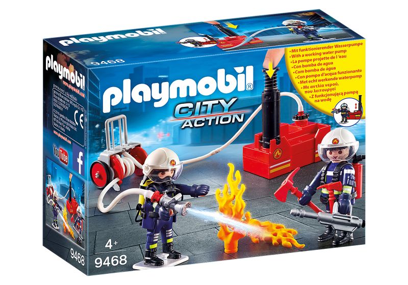 Playmobil Firefighters with Water Pump