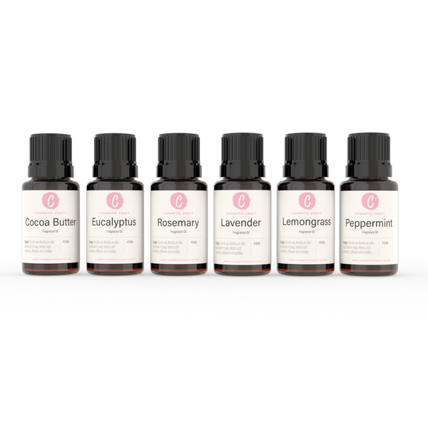 6 Pack Fragrance Oil Set - Cosmetic Craft