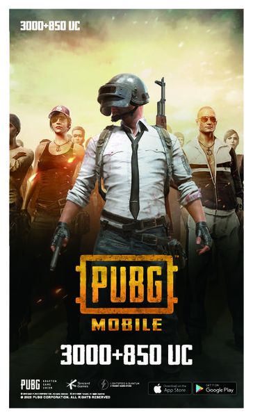 PUBG Mobile Unknown Cash - 3000 + 850 UC