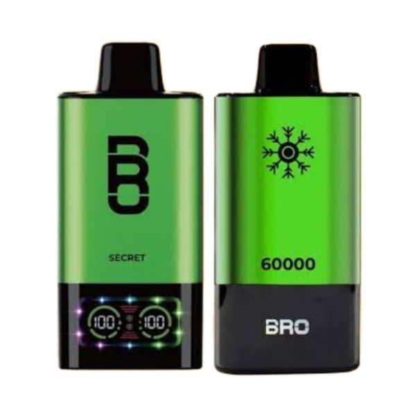 Bro Vapes Hookah DTL 60000 Puffs 50mg - Secret (Pack of 2)