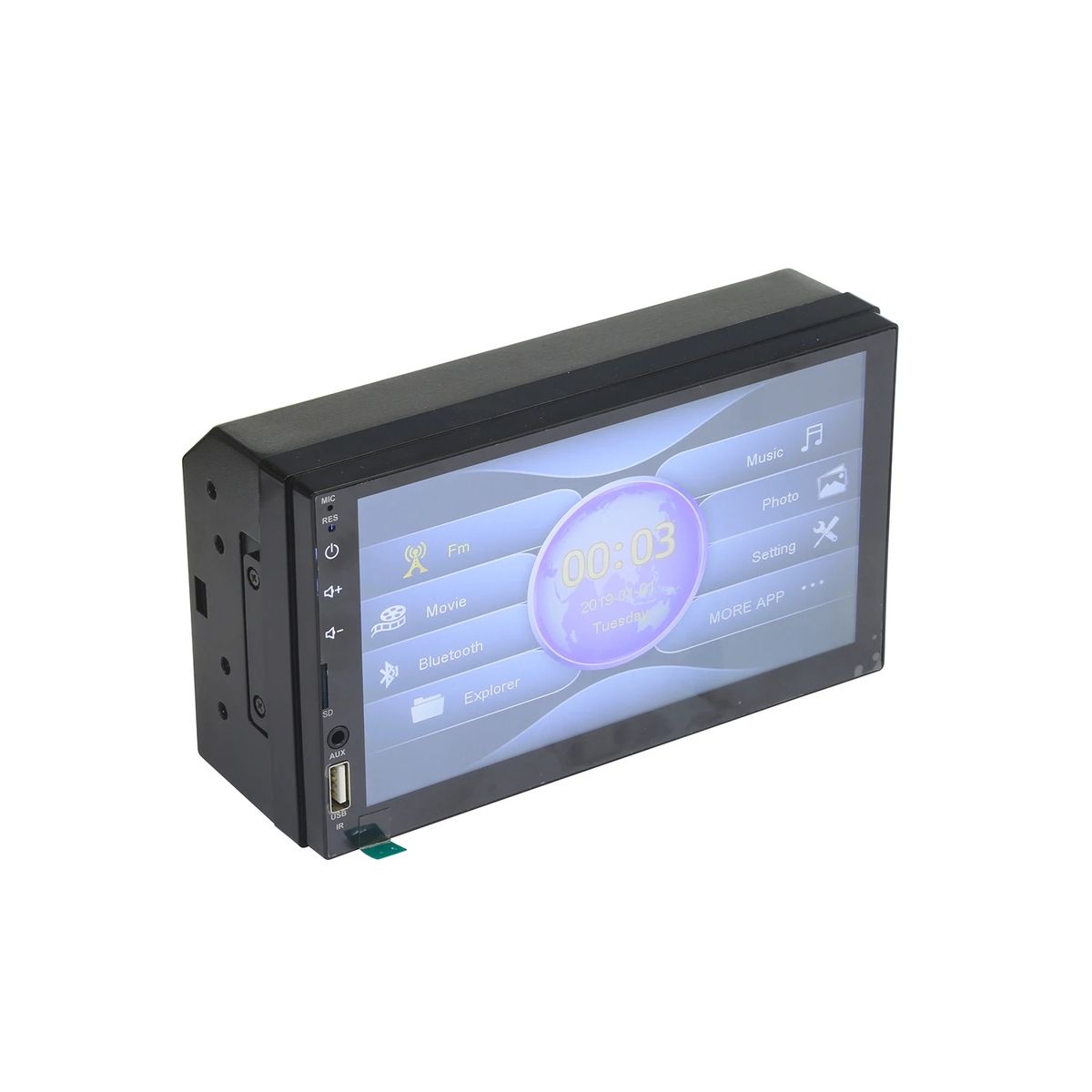 Car Radio Stereo Dual Din Voice Control HD LCD Touch Screen Display