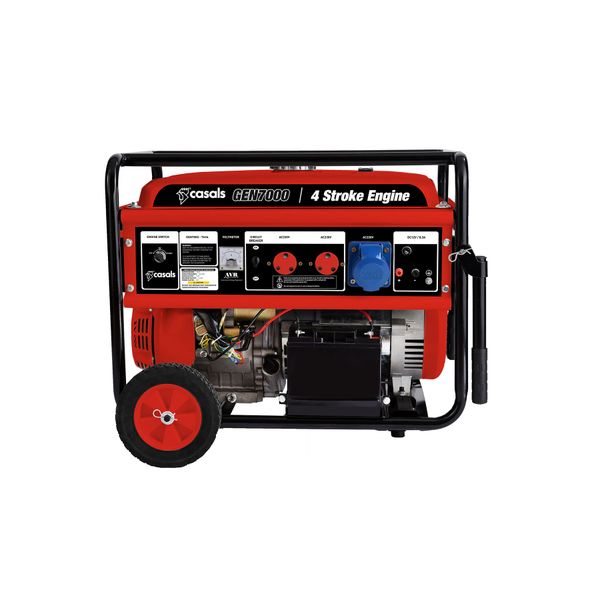 Casals Generator Electric / Recoil Start Steel Red Single Phase4 Stroke