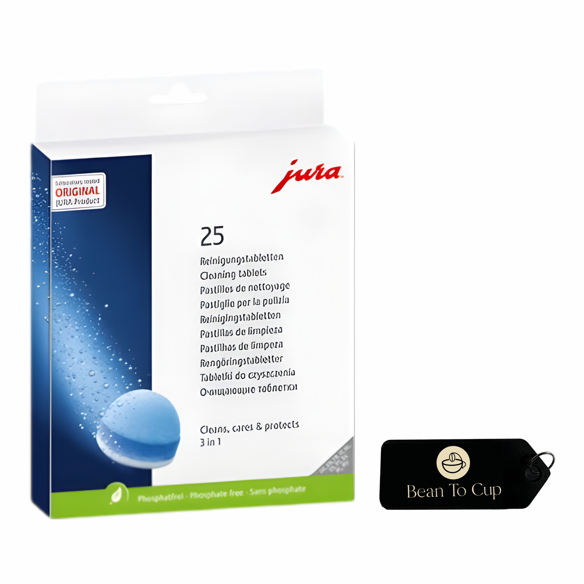 Jura 3 Phase Cleaning Tablets Blister Pack Of 25 Keyring Shop