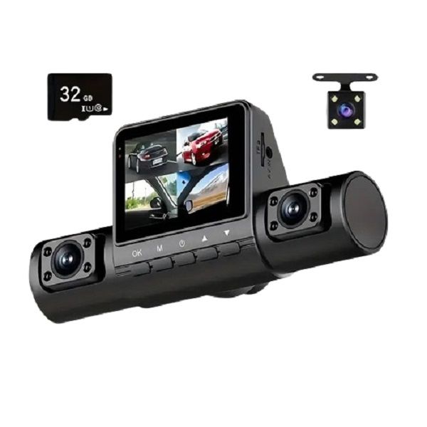 4 Channel 1080P Simultaneous Recording Front Rear &amp; Sides Dash Camera