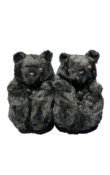Cute Plush Teddy Bear Slippers