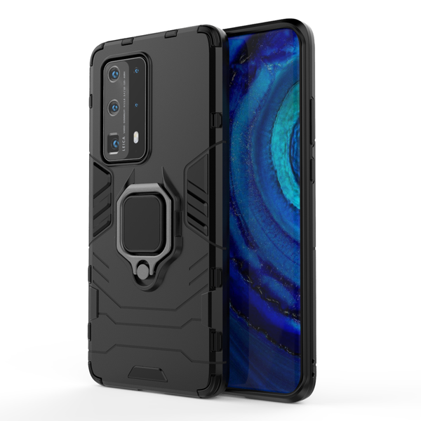 CellTime Huawei P40 Lite 5G Shockproof B /Panther Magnetic Ring Stand Cover