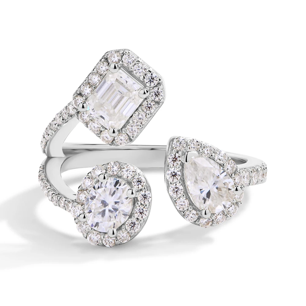 Fashion White Zircon Ring for Women