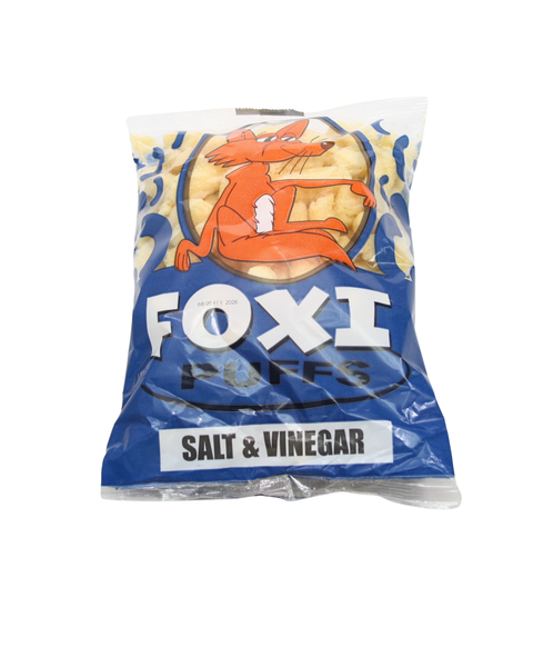 Foxi Puffs- Salt &amp; Vinegar Flavour (20 x 50g Pack)