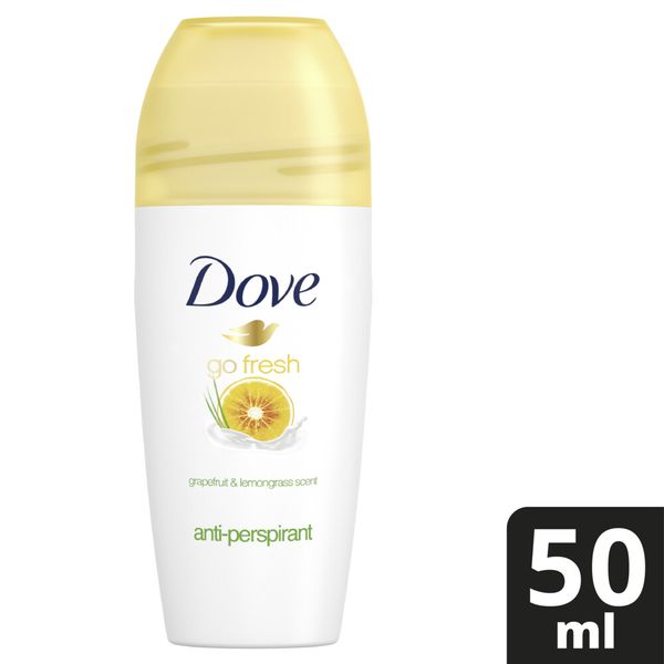 Dove Go Fresh Grapefruit &amp; Lemongrass Antiperspirant Roll-On Deodorant 50ml