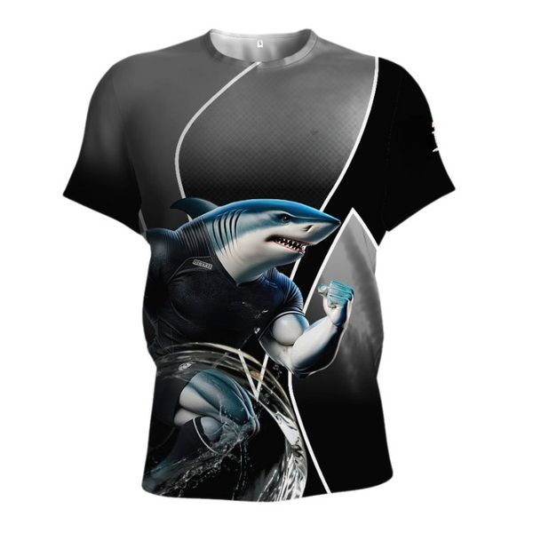 3D Sublimation Printed Sharks Rugby Supporter T-Shirt