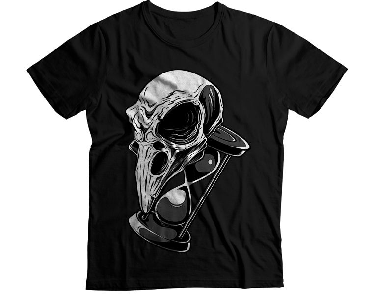 Bird Skull Time T-Shirt