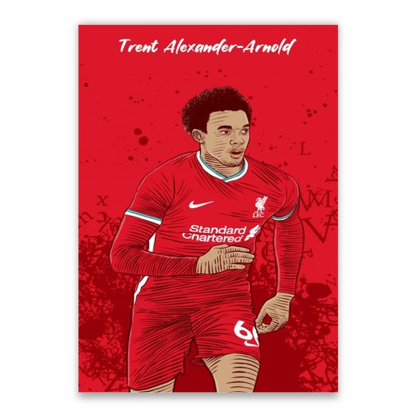 Trent Alexander-Arnold Cartoon Poster - A1