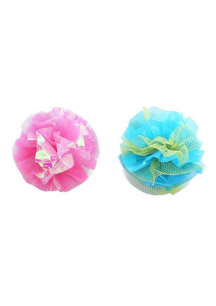 2 Piece Interactive Pet Cat Scrunchie Crinkle Ball Toy In 3 Colors