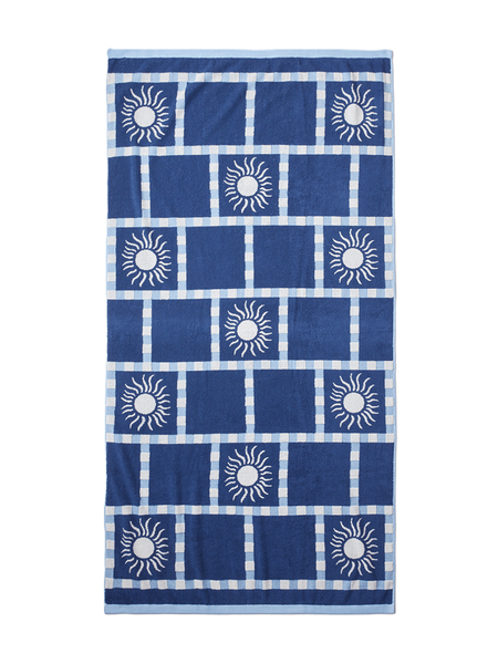 Cotton On Brown &amp; White Beach Towel (90cm x 170cm)